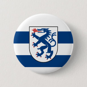 Badge Rond 5 Cm Drapeau d'Ingolstadt, Bavière - ALLEMAGNE