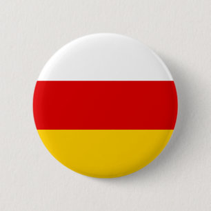 Badge Rond 5 Cm Drapeau d'Ossétie du Sud