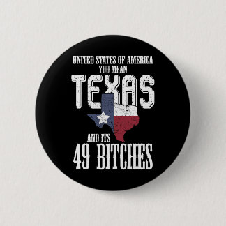 Badge Rond 5 Cm Drapeau Drôle Usa États-Unis D'Amérique Texas