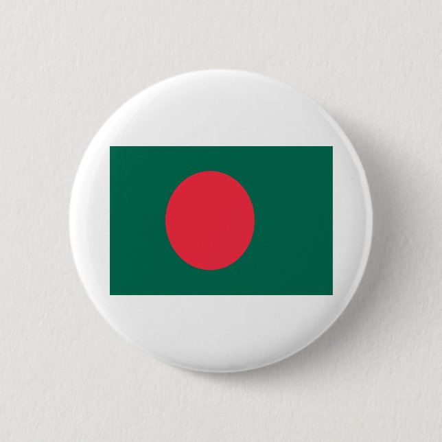 Badge Rond 5 Cm Drapeau du Bangladesh (Devant)