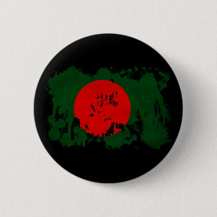 Badge Rond 5 Cm Drapeau du Bangladesh