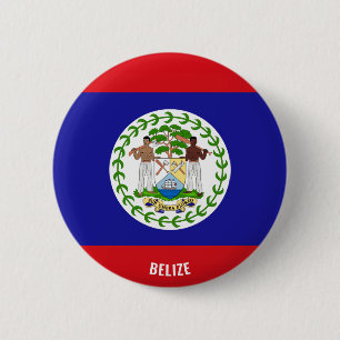 Badge Rond 5 Cm Drapeau du Belize Charmant Patriotique