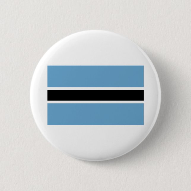 Badge Rond 5 Cm Drapeau du Botswana (Devant)