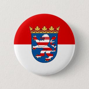Badge Rond 5 Cm Drapeau du bouton à broche de Hesse