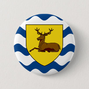 Badge Rond 5 Cm Drapeau du bouton à revers du Hertfordshire