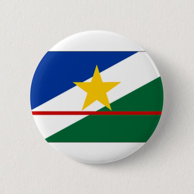 Badge Rond 5 Cm Drapeau du Brésil Roraima (Devant)