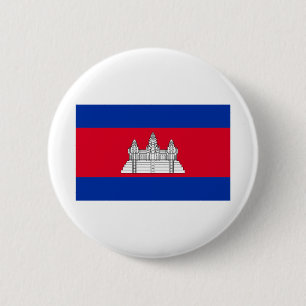 Badge Rond 5 Cm Drapeau du Cambodge