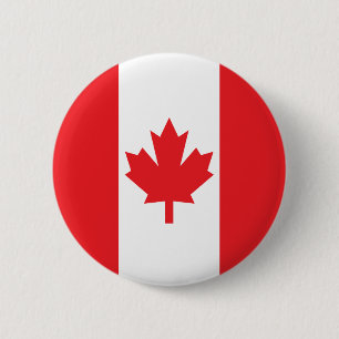 Badge Rond 5 Cm Drapeau du Canada