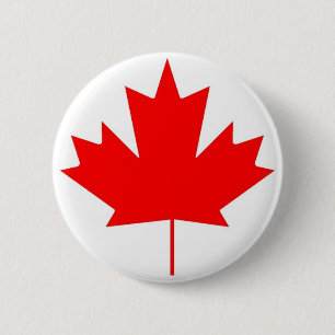 Badge Rond 5 Cm Drapeau du Canada, Bonne fête du Canada