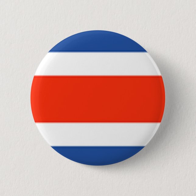 Badge Rond 5 Cm Drapeau du Costa Rica (Devant)