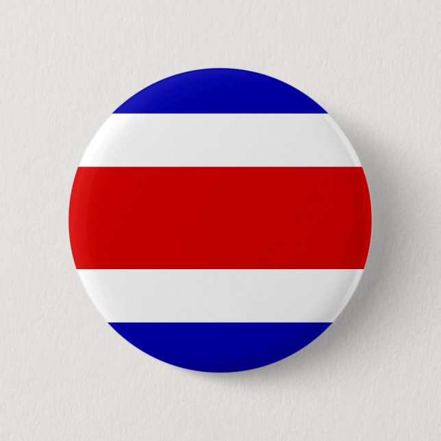 Badge Rond 5 Cm Drapeau du Costa Rica (Devant)