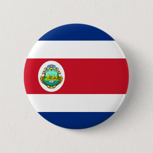 Badge Rond 5 Cm Drapeau du Costa Rica
