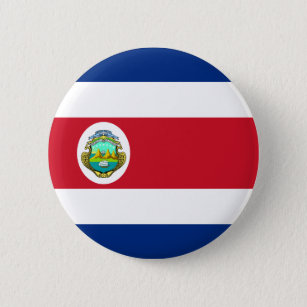 Badge Rond 5 Cm Drapeau du Costa Rica