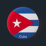 Badge Rond 5 Cm Drapeau du Cuba<br><div class="desc">Le drapeau du Cuba a été adopté le 20 mai 1902, contenant un champ avec trois rayures bleues et deux rayures blanches, et une triangle équilaterale rouge à la grue avec une étoile dirigée par 5 blancs. Le drapeau du Cuba a été conçu en 1848 pour le mouvement de libération,...</div>