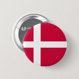 Badge Rond 5 Cm Drapeau du Danemark Fierté danoise ronde