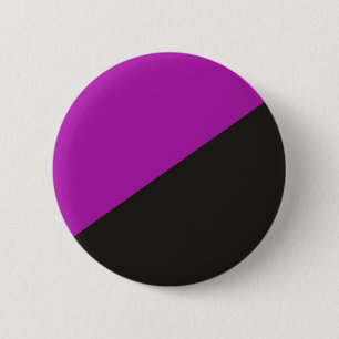 Badge Rond 5 Cm drapeau du féminisme anarchiste violet anarchie no