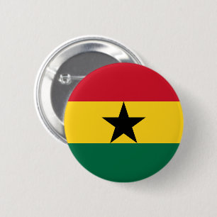 Badge Rond 5 Cm Drapeau du Ghana