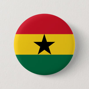 Badge Rond 5 Cm Drapeau du Ghana