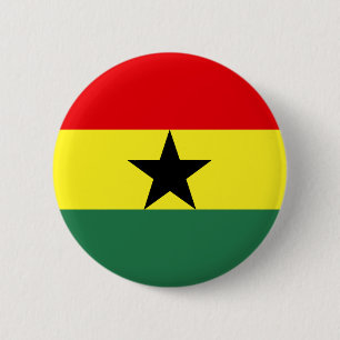 Badge Rond 5 Cm Drapeau du Ghana