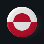 Badge Rond 5 Cm Drapeau du Groenland<br><div class="desc">Drapeau patriotique du Groenland.</div>