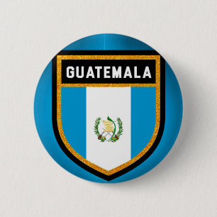 Badge Rond 5 Cm Drapeau du Guatemala