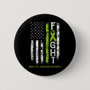 Badge Rond 5 Cm Drapeau du guerrier de Lymphome Mantle Cell