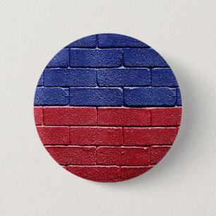Badge Rond 5 Cm Drapeau du Haïti