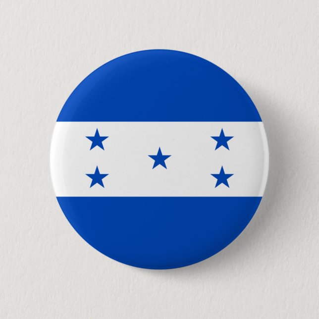 Badge Rond 5 Cm Drapeau du Honduras (Devant)