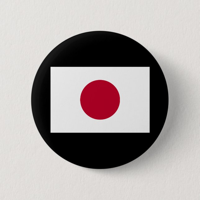 Badge Rond 5 Cm Drapeau du Japon (Devant)