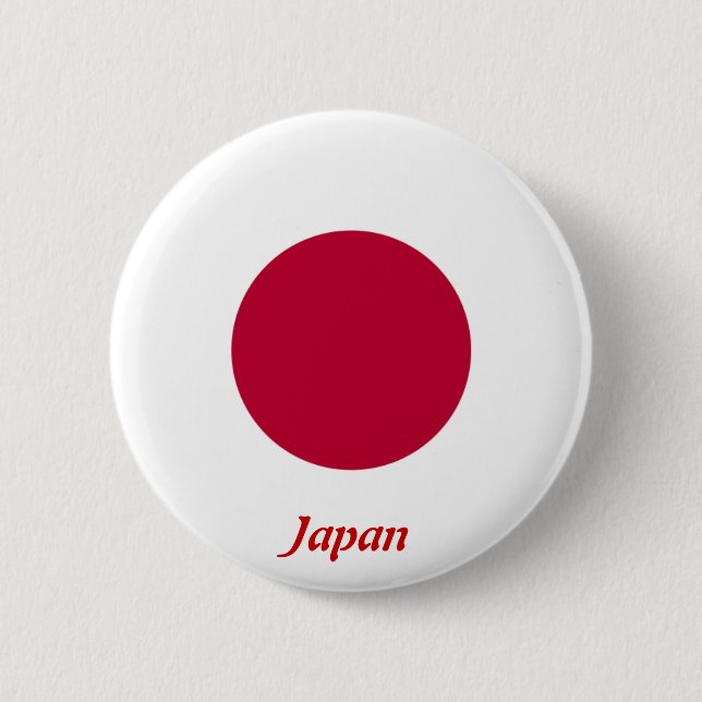 Badge Rond 5 Cm Drapeau du Japon (Devant)