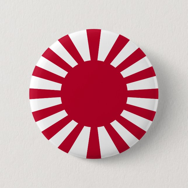 Badge Rond 5 Cm Drapeau du Japon Soleil Levant (Devant)