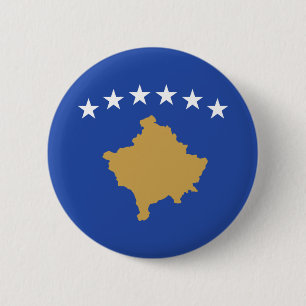 Badge Rond 5 Cm Drapeau du Kosovo