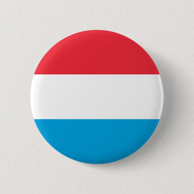 Badge Rond 5 Cm Drapeau du Luxembourg patriotique (Devant)