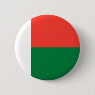 Badge Rond 5 Cm Drapeau du Madagascar