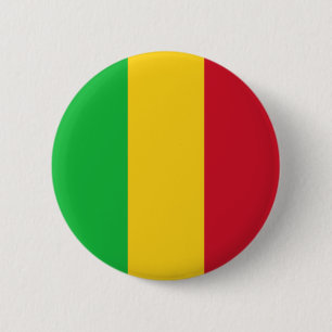 Badge Rond 5 Cm Drapeau du Mali