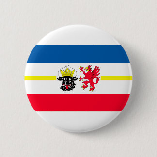 Badge Rond 5 Cm Drapeau du Mecklembourg-Poméranie-Occidentale