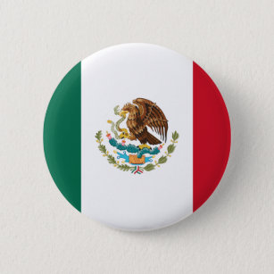 Badge Rond 5 Cm Drapeau du Mexique