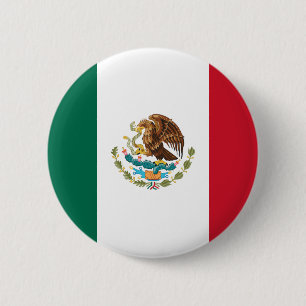 Badge Rond 5 Cm Drapeau du Mexique