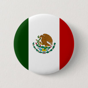 Badge Rond 5 Cm Drapeau du Mexique