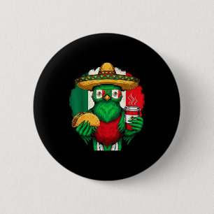 Badge Rond 5 Cm drapeau du Mexique fierté mexicaine racines mexica