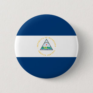 Badge Rond 5 Cm Drapeau du Nicaragua