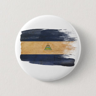 Badge Rond 5 Cm Drapeau du Nicaragua