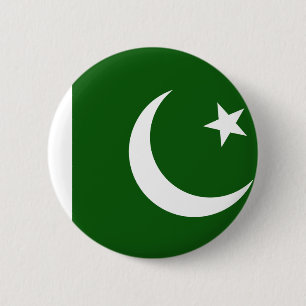 Badge Rond 5 Cm Drapeau du Pakistan