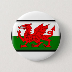 Badge Rond 5 Cm Drapeau du Pays de Galles