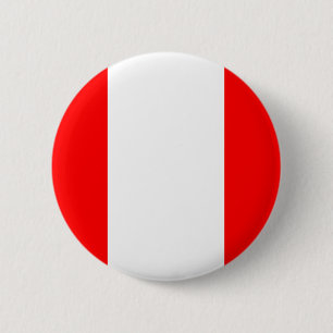 Badge Rond 5 Cm Drapeau du Pérou
