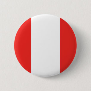 Badge Rond 5 Cm Drapeau du Pérou