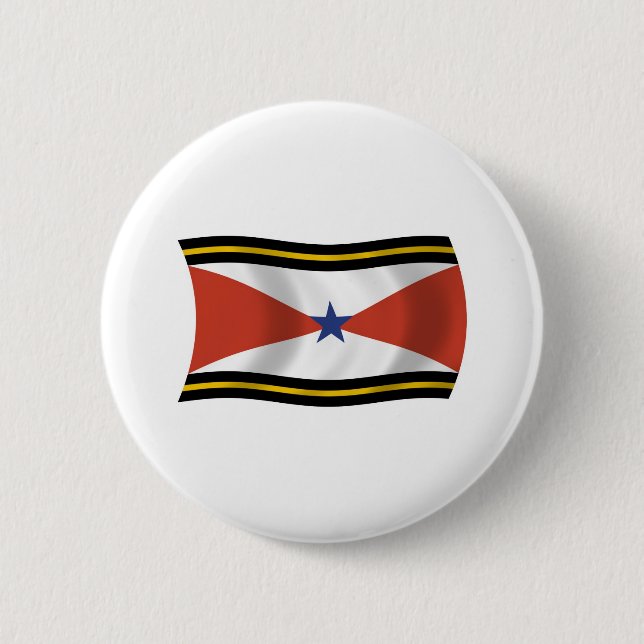 Badge Rond 5 Cm Drapeau du peuple Akha Bouton (Devant)