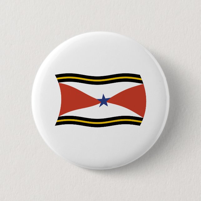 Badge Rond 5 Cm Drapeau du peuple Akha Bouton (Devant)