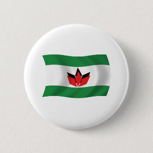 Badge Rond 5 Cm Drapeau du peuple hongrois Bouton