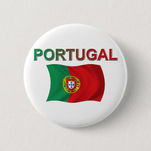 Badge Rond 5 Cm Drapeau du Portugal
